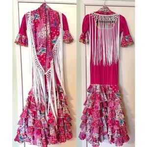 Flamenco Dress + Shawl Set Size S